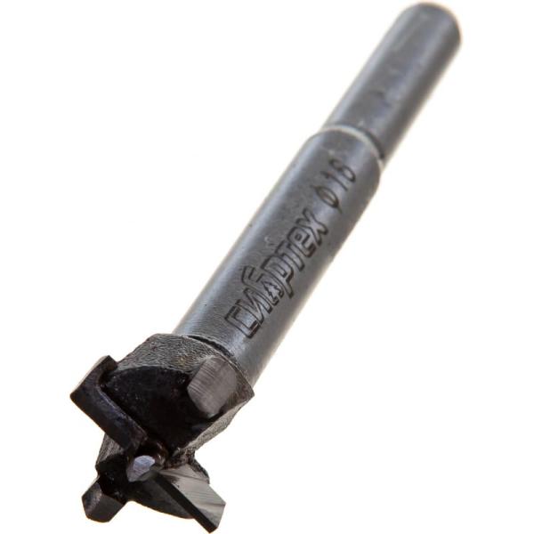 Сверло 16 мм, Форстнера по дереву, цилиндрический хвостовик Сибртех 704816